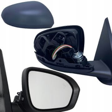 LIJEVI RETROVIZOR DACIA DUSTER HM ELEKTRIČNO UPRAVLJANO 9-PINSKI 2018-2023 + BSM