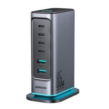 Joyroom Joyroom JR-TCM02 GaN 65W stanica za punjenje 4xUSB-C 2xUSB-A (UK utikač)