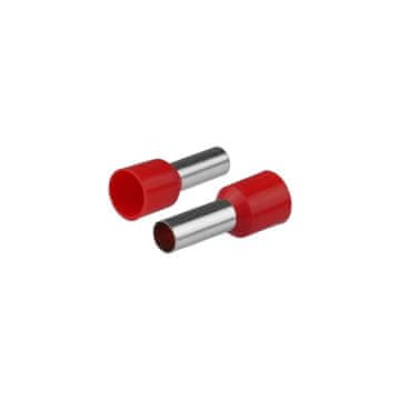 slomart PLASTROL izolirana okrugla stopica za žice 10 mm², duljina stopice 21,5 mm, crvena, 20 kom