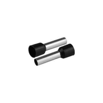 slomart PLASTROL izolirana okrugla stopica za žice 10 mm², duljina stopice 27,5 mm, crna, 50 kom
