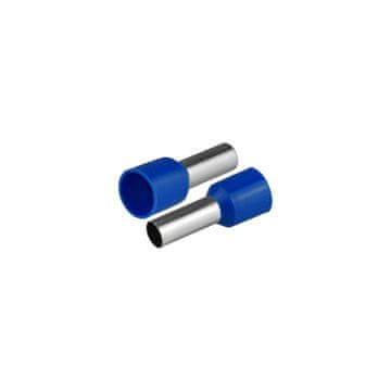 slomart PLASTROL izolirana okrugla stopica za žice 10 mm², duljina stopice 21,5 mm, plava, 50 kom