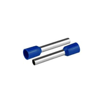 slomart PLASTROL KI/T-1X4/25,5/20 BU izolirani kabelski završetak 4mm², 25,5mm, plavi, 20 kom.