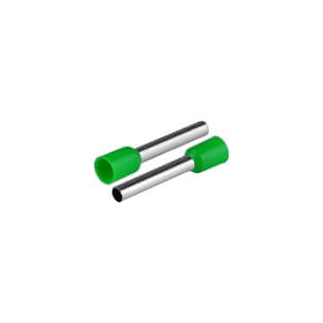 slomart PLASTROL KI/T-1X4/25,5/20 GN izolirani kabelski završetak 4mm², 25,5mm, zeleni, 20 kom.
