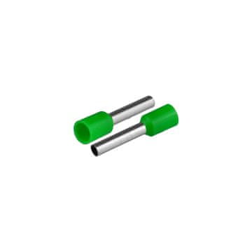 slomart PLASTROL izolirani kabelski prsten za žice 2.5mm², dužina 19.2mm, zeleni (50 kom)