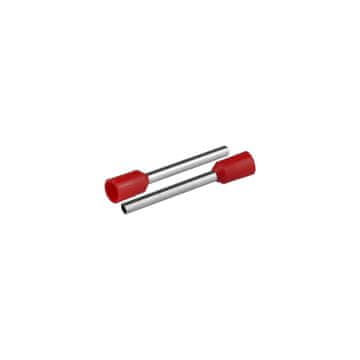 slomart PLASTROL izolirani kabelski prsten za žice 1.5mm², dužina 24.4mm, crveni (50 kom)