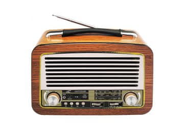 RADIO LTC 102UBT Olza retro prijenosni radio, Bluetooth, USB, FM/AM/SW, više opcija napajanja