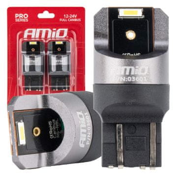 slomart AMiO LED žarulje FULL CANbus PRO W21/5W, 2x1860 SMD, bijele, 12V/24V (2 komada)