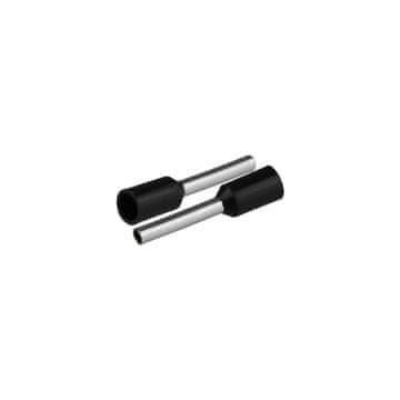 slomart Plastrol KI/T-1X1/16,4/20 BK izolirani kabelski završetak, crni, 1mm2