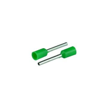 slomart PLASTROL KI/T-1X0,5/16/50 GN Ušičasta stopica, 10,5mm², zelena, 50 kom