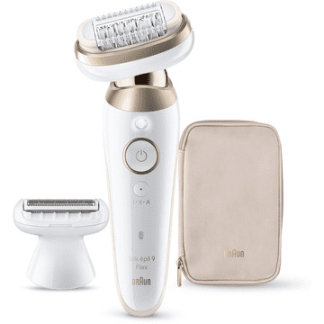 Braun Silk-épil 9 Flex 9-030 3D epilator, bijelo-zlatni