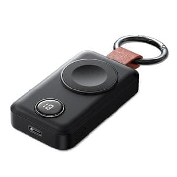 Northix Joyroom Apple Watch magnetski bežični punjač 2000mAh s digitalnim zaslonom - crni