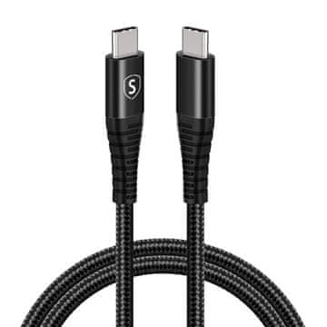 Northix USB-C na USB-C kabel 5A, 100W, 1m - crni