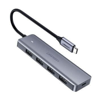 Northix Ugreen 4-portni USB 3.0 hub s USB-C napajanjem