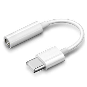 Northix USB-C na 3,5 mm AUX adapter - bijeli