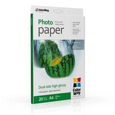 ColorWay Foto papir Visoki sjaj, Dvostrani, 220g/m2, 20kom, A4 (PGD220020A4)