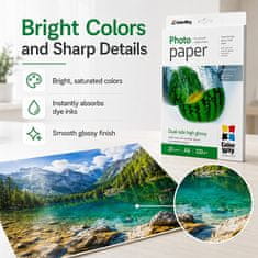 ColorWay Foto papir Visoki sjaj, Dvostrani, 220g/m2, 20kom, A4 (PGD220020A4)