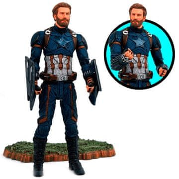 Northix Zglobna figura Kapetana Amerike od 18 cm za obožavatelje Marvela