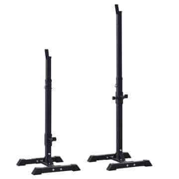 Homestar Set stalak za šipku podesiv 50x49x124-154 cm crni