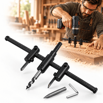 Netscroll Podesivi kružni rezač rupa, 30–120 mm, CircleCutter