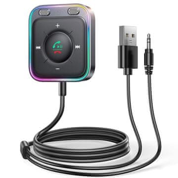 Northix Aux Bluetooth audio adapter za automobil - crni