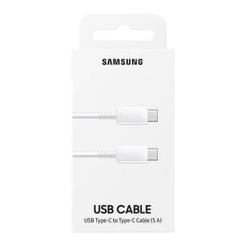 Northix Samsung USB-C na USB-C kabel 5A - bijeli