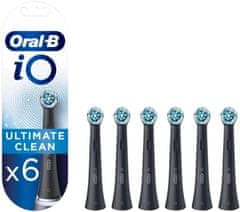 Oral-B IO Ultimate Clean glave četkice za zube (pakiranje od 6) crne