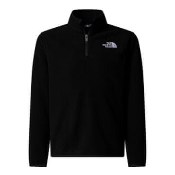 The North Face Dječja flis jakna GLACIER s 1/4 patentnim zatvaračem, crna, NF0A8CVGJK3, veličina XL