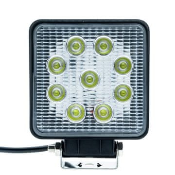 LED radna svjetiljka 27W kvadratna 12/24V 6000K hladno bijela R10 R23