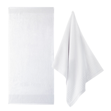 Zwoltex PAULO3 AB Veliki pamučni ručnik za kupanje bijeli 500g 70x140cm