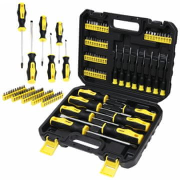 Set od 65 bitova za odvijač s magnetom, CrV odvijači