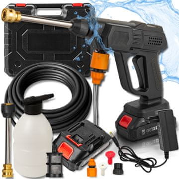 FOR Myjka ciśnieniowa akumulatorowa 15 bar 3 tryby 21V do okien kostki 1500 mAh