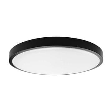 V-TAC 18W LED Stropna Svjetiljka Okrugla 25cm Nadgradna IP44 Crna VT-8618B 3000K 1830lm