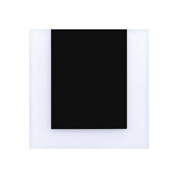 Kvadratna crno-bijela LED svjetiljka za stepenice 0,6 W Capri Eko-Light