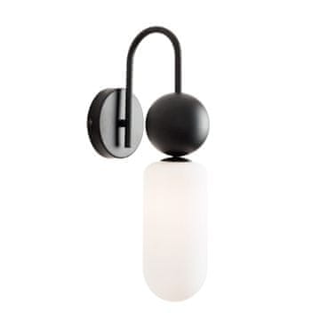 Dekorativna zidna lampa, crna, ovalna, sjenilo ROMA, 1xG9, 12W, W0381, Maxlight