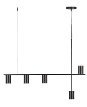 Moderna dekorativna crna viseća lampa s 5 reflektora Vendo 5xGU10 12W Sigma Lighting