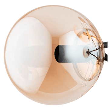 Sjenilo za lampu od jantarnog stakla, E14 Alfa kugla