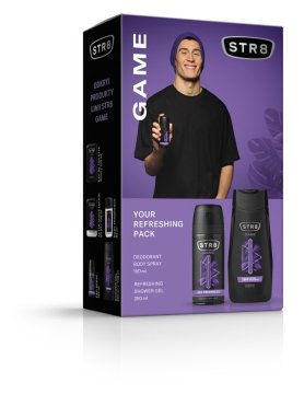 STR 8 Game poklon set (dezodorans u spreju 150 ml + gel za tuširanje 250 ml)