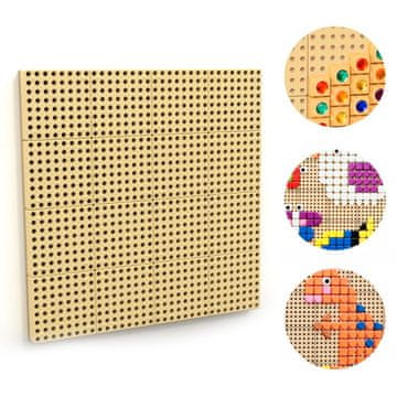 Masterkidz STEM kreativna znanstvena ploča za zid + montažna ploča 80 x 80 (cm)