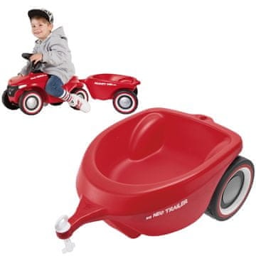 BIG Prikolica za vožnju Bobby Car Neo, crvena