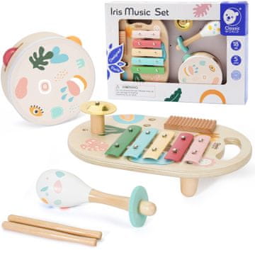 Classic world Set glazbenih instrumenata za djecu činele bubanj zvečka 5 kom.