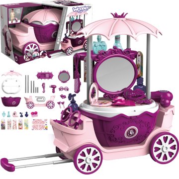WOOPIE Toaletni stolić za kozmetički salon na kotačima Wlizka 31 acc. 4 u 1