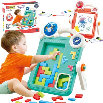 WOOPIE Dvostrana ploča za crtanje 2 u 1 Tetris igra