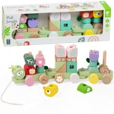 Classic world Montessori drvena slagalica s gusjenicom