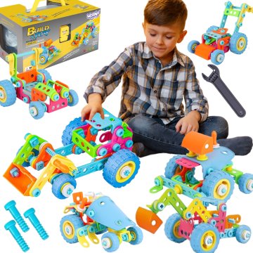 WOOPIE 6-u-1 STEM set kockica za slaganje vozila