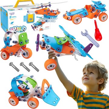 WOOPIE 5-u-1 STEM set vozila s građevinskim kockama