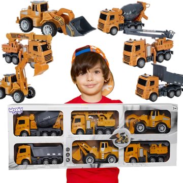 WOOPIE Veliki set građevinskih vozila 6 u 1