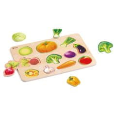 Classic world Drvena Montessori slagalica s povrćem