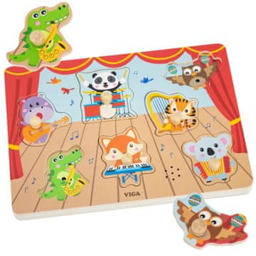 Viga Toys VIGA Zvučna slagalica - Glazbene životinje