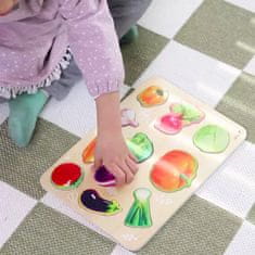 Classic world Drvena Montessori slagalica s povrćem