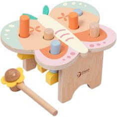 Classic world Montessori Pastelni čekić za leptir s čekićem 8 kom.